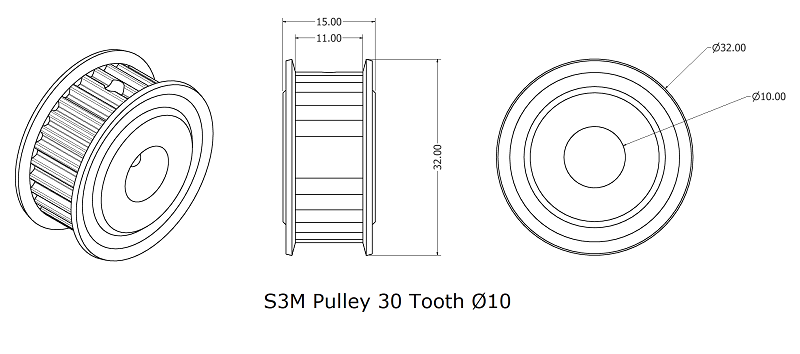 s3m pulley 30T