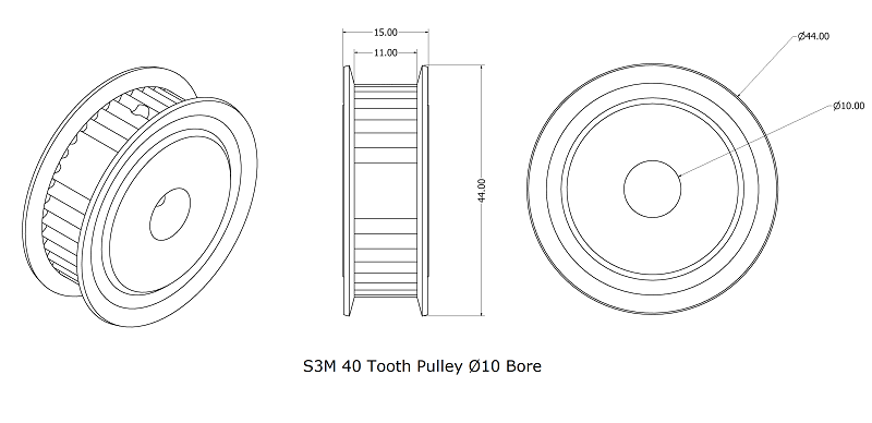 s3m 40 tooth pulley