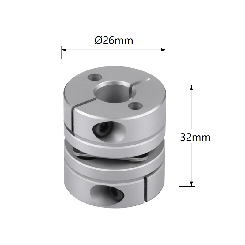 CNC Stepper Motor Shaft Coupler 1 Diaphragm