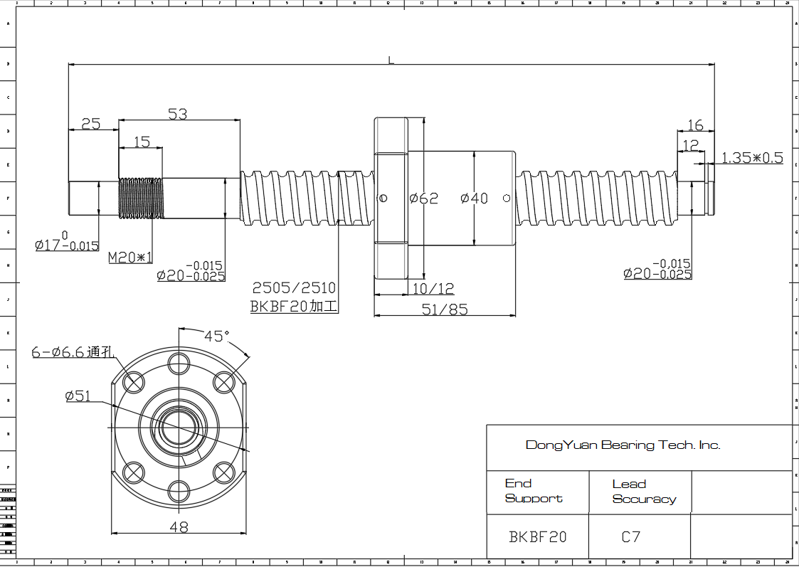 Ball Screw Nut SFSR1205/1210/1605/1610/1616/1620/2005/2010/2020 – 1 Piece
