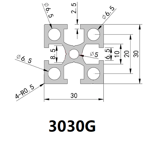 3030 aluminum extrusion for 3D printer